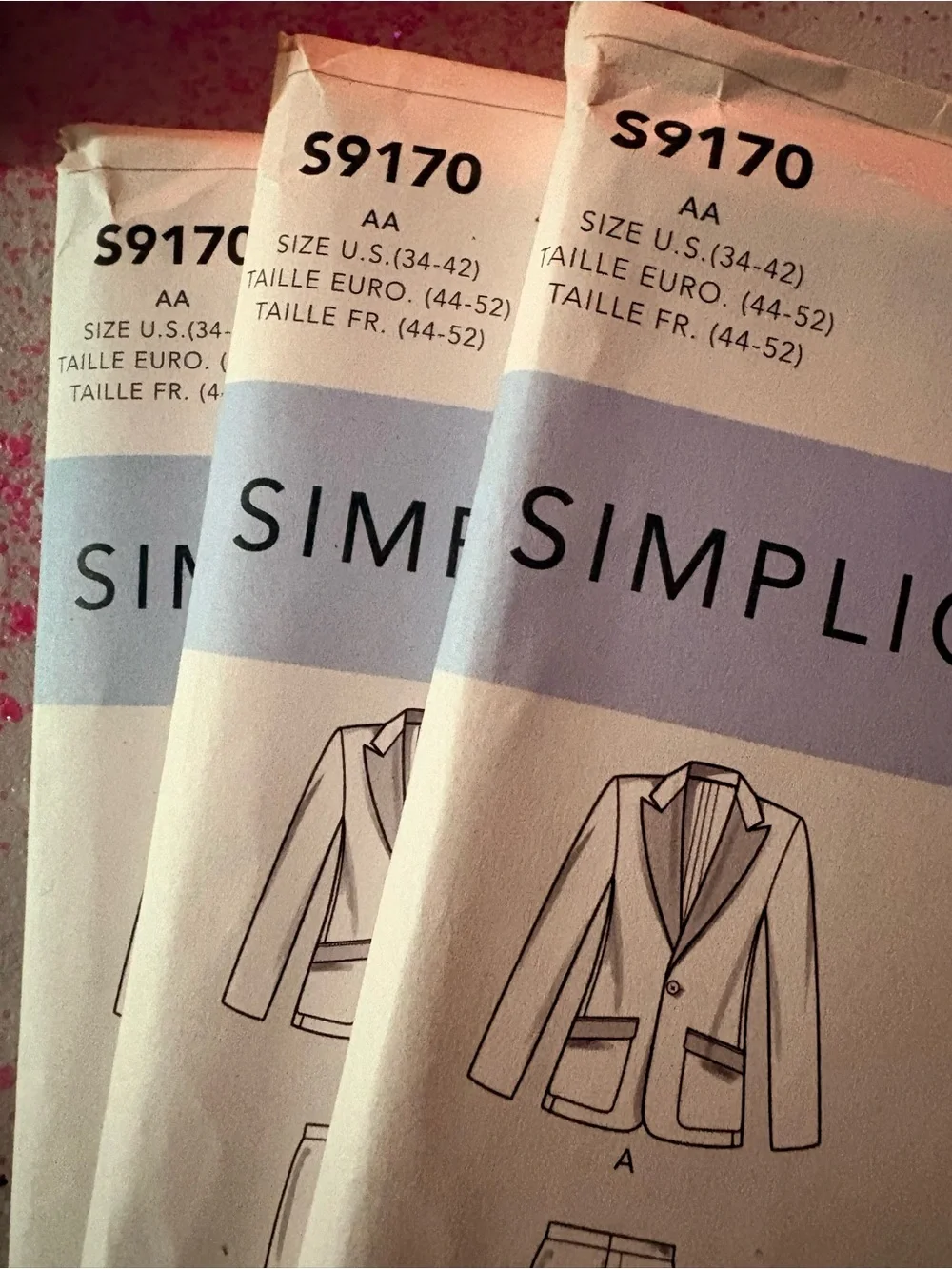 BN UNCUT SIMPLICITY 9170 AA MEN'S TUXEDO HALLOWEEN COSTUMES SEWING PATTERNS